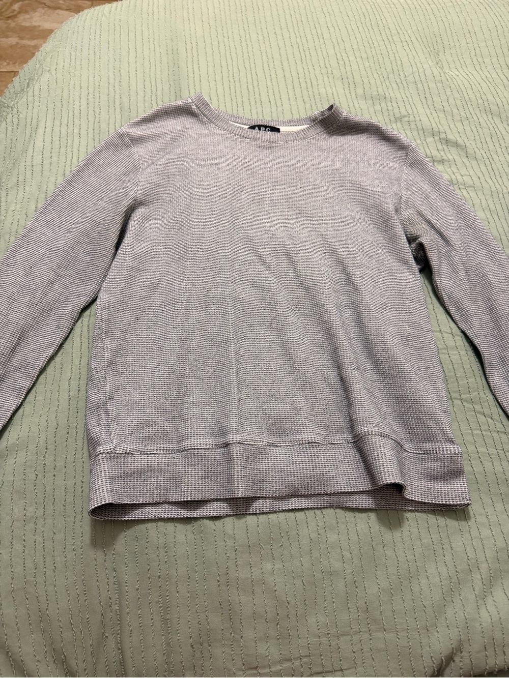 A.P.C. Light Gray Crewneck Sweater